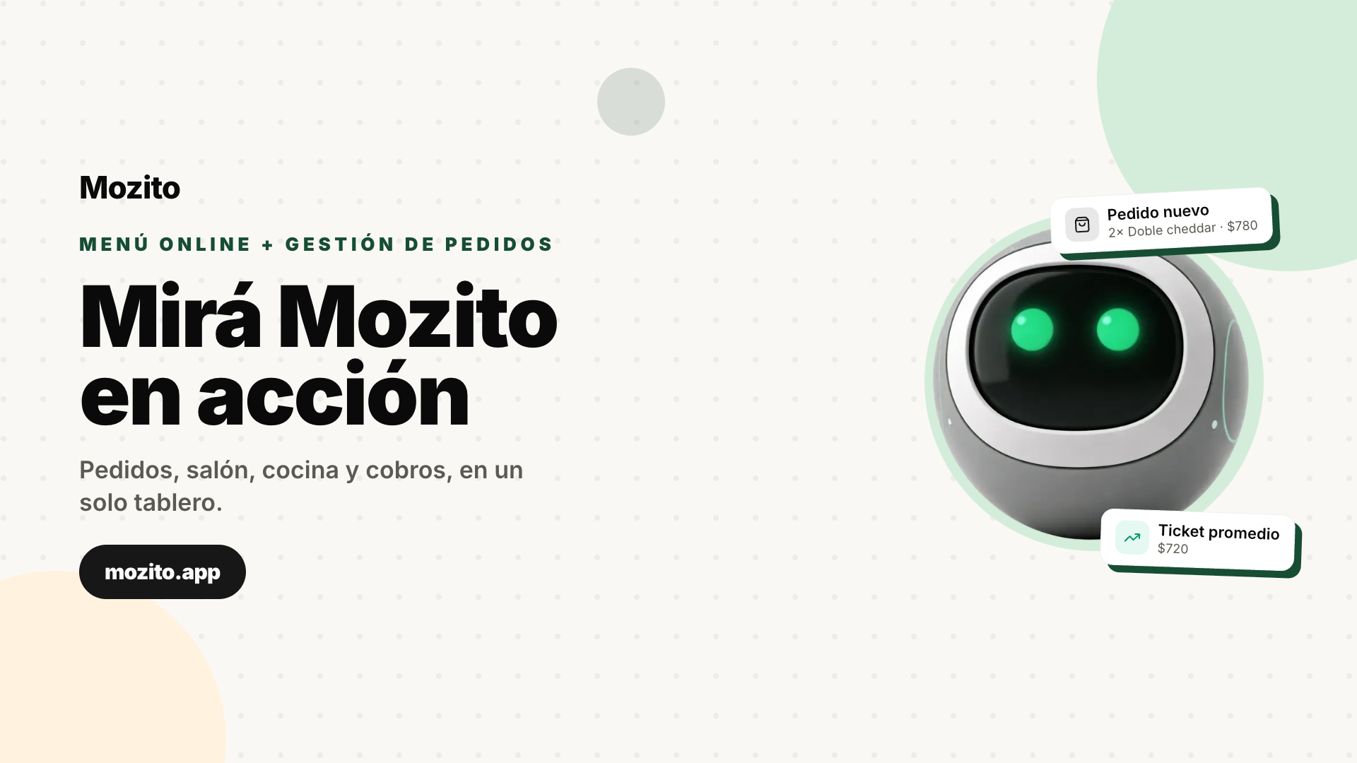 Mozito en acción